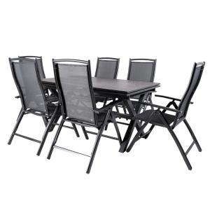 Conjunto mesa y sillas reclinables de exterior mesa 150 a 2…