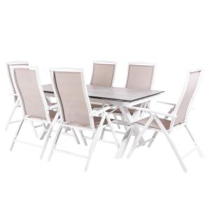 Conjunto mesa y sillas reclinables de terraza mesa 180 a 24…
