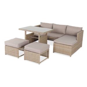 Conjunto muebles de jardín 6 plazas