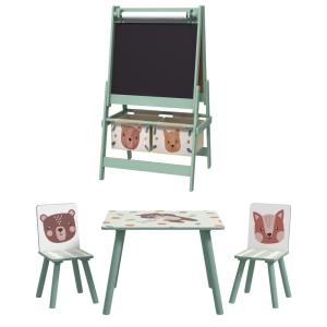 Conjunto para niños 60x60x44 cm verde