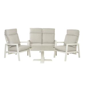 Conjunto relax sillones y sofá reclinables con mesa elevabl…