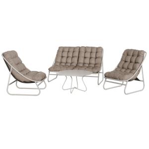 Conjunto salón jardín 4piezas beige