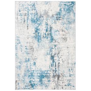 Contemporáneo azul/neutral alfombra 185 x 275