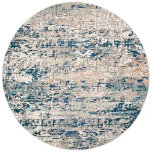 Contemporáneo gris/azul alfombra 120 x 120