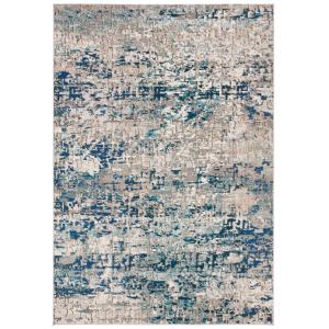 Contemporáneo gris/azul alfombra 90 x 150