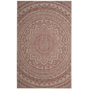 Contemporáneo neutral/naranja alfombra 200 x 290