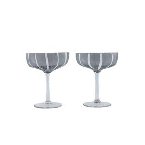 Cristal gris en vidrio Ø11,5xH14cm