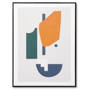 Cuadro abstracto decorativo 80 x 60 con negro.