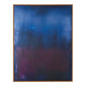 Cuadro abstracto en azul y rosa 104x134 cm