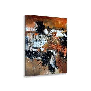 Cuadro abstracto tierra marrón impresión sobre lienzo 30x45…