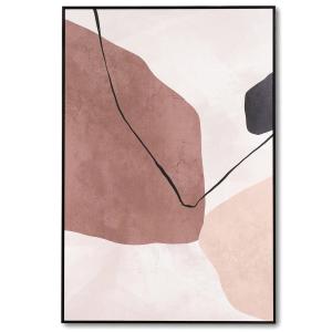 Cuadro abstracto tonos terracota 120x80