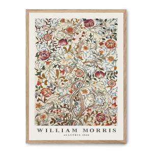 Cuadro acanthus, marco premium chapado en roble, 50x70 cm