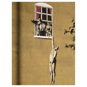 Cuadro - Amantes, Banksy cm. 60x80