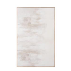 Cuadro beige y blanco de 90x140 cm