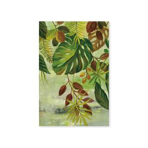 Cuadro de follaje tropical impresión sobre lienzo 60x90cm