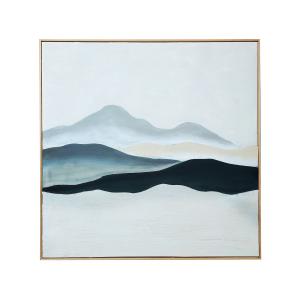 Cuadro de lienzo en azul, 120x5x120cm
