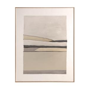 Cuadro de lienzo en color beige  de 120x5x150cm