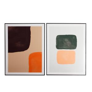 Cuadro, de lienzo, en color tonos en marrón, de 60x3x80cm