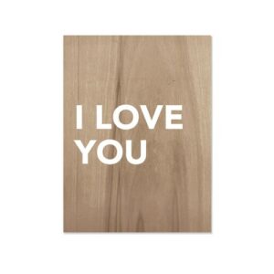 Cuadro de madera i love you