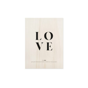 Cuadro de madera love definition
