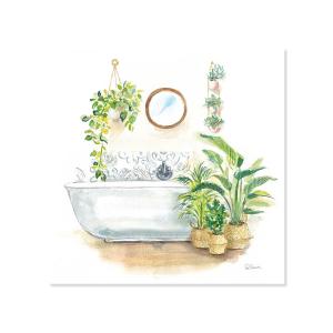 Cuadro decorativo bañera tropical impresión sobre lienzo 50…