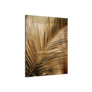 Cuadro decorativo palma dorada impresión sobre lienzo 40x60…
