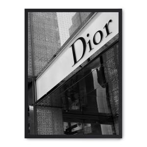 Cuadro dior iii, marco negro, 50x70 cm