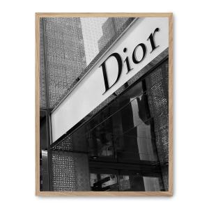 Cuadro dior iii, marco roble, 30x40 cm