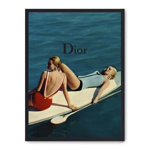 Cuadro dior iv, marco negro, 50x70 cm