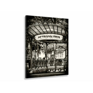 Cuadro en blanco y negro París metropolitano Impresión sobr…