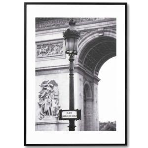 Cuadro fotografía calles de paris blanco y negro 70x50