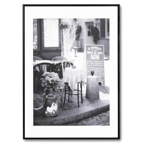 Cuadro fotografía calles de paris en blanco y negro 70x50