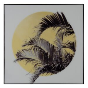 Cuadro hojas de palmera fotoimpreso sobre lienzo