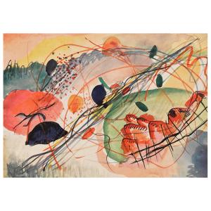 Cuadro lienzo - Aquarela 6 - Wassily Kandinsky - cm. 50x70