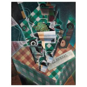 Cuadro lienzo - Bodegón Con Mantel A Cuadros - Juan Gris -…