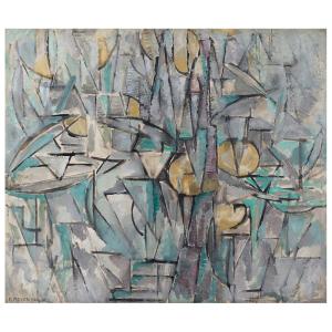 Cuadro lienzo - Composición X - Piet Mondrian - cm. 50x60