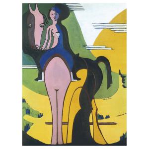 Cuadro lienzo - Female Rider - Ernst Ludwig Kirchner - cm.…