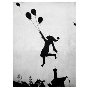 Cuadro lienzo - Flying Balloon Girl - 50x70cm