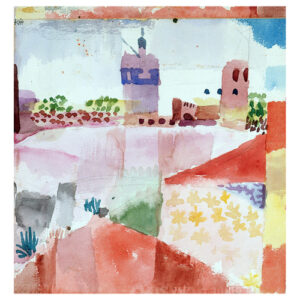 Cuadro lienzo - Hamammet y Su Mozquita - Paul Klee - 80x85cm