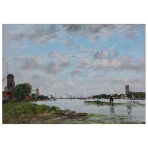 Cuadro lienzo - La Meuse à Dordrecht - Eugène Boudin - cm.…