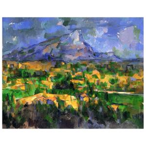 Cuadro lienzo - La Montaña Sainte-Victoire - Paul Cézanne -…