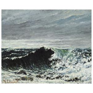 Cuadro lienzo - La Ola - Gustave Courbet - cm. 50x60