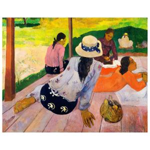 Cuadro lienzo - La Siesta - Paul Gauguin - cm. 50x60
