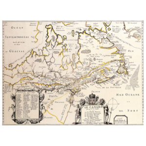 Cuadro lienzo - Mapa antiguo No. 11 - 40x50cm