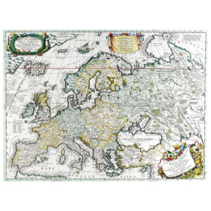 Cuadro lienzo - Mapa antiguo No. 16 - 40x50cm