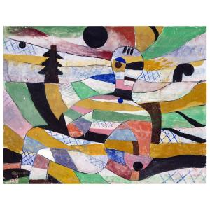 Cuadro lienzo - Mujer Despertar - Paul Klee - cm. 60x80