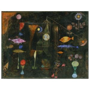 Cuadro lienzo - Pescado Mágico - Paul Klee - cm. 60x80