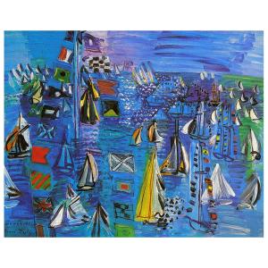 Cuadro lienzo - Regata en Cowes - Raoul Dufy - cm. 50x60