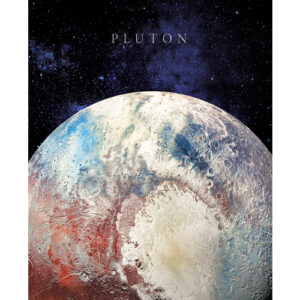 Cuadro Planeta Plutón 40 × 50