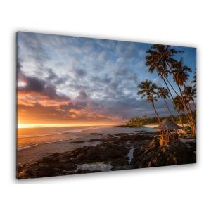 Cuadro playa paradisíaca impresión sobre lienzo 60x40cm
